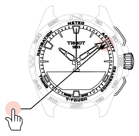 Seguimiento de la actividad con Tissot T-Touch smartwatch